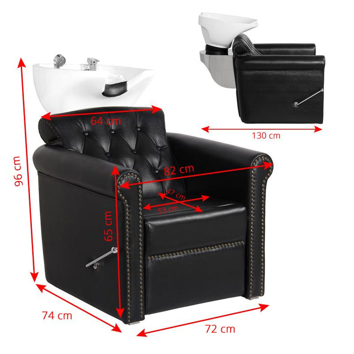 Lavatesta Gabbiano Berlino Lux Nero 6