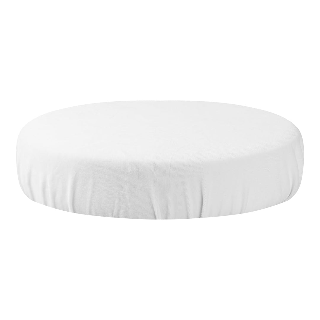 Coprisedia sgabello Velluto Bianco 1
