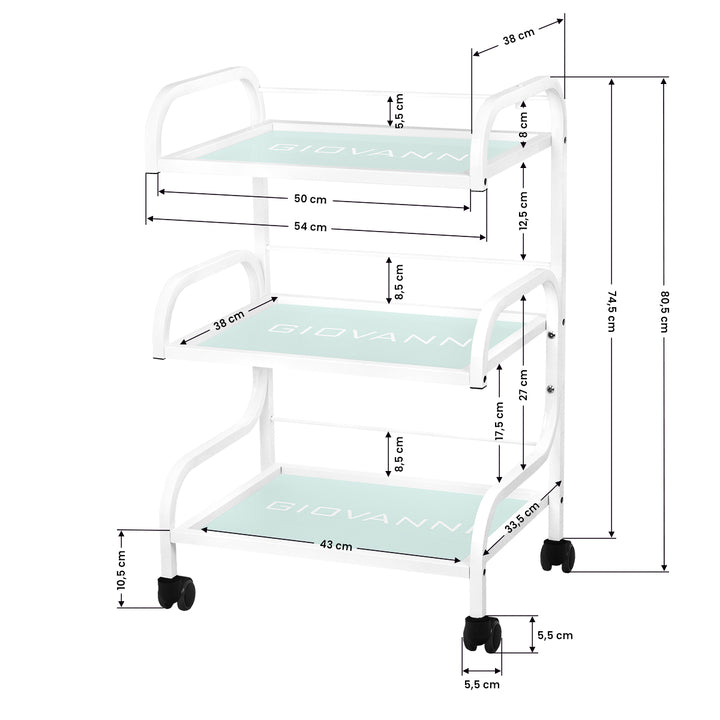 Carrello Estetista Giovanni 1014 Bianco - immagine 5