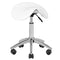 Sgabello con Ruote AM-302 Bianco