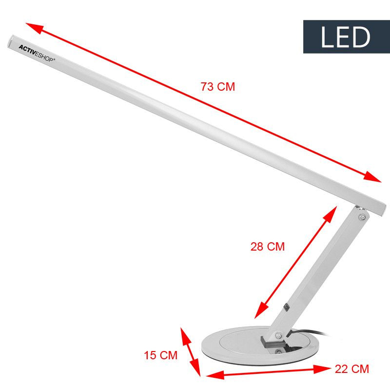 Lampada LED da Scrivania Slim 8.4W Alluminio - immagine 3