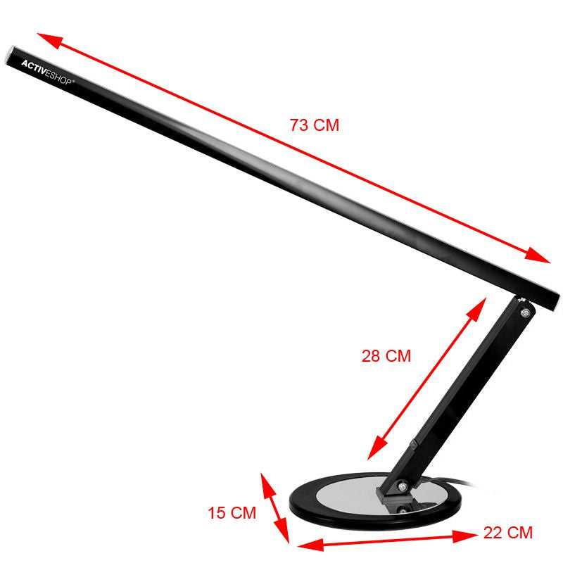 Lampada LED da Scrivania Slim 20W Nero