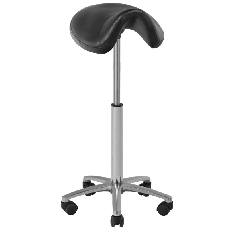 Sgabello Ergonomico con Ruote 001B Alta Nero