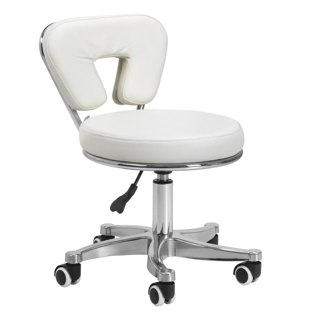 Sgabello con Ruote 9266 Bianco