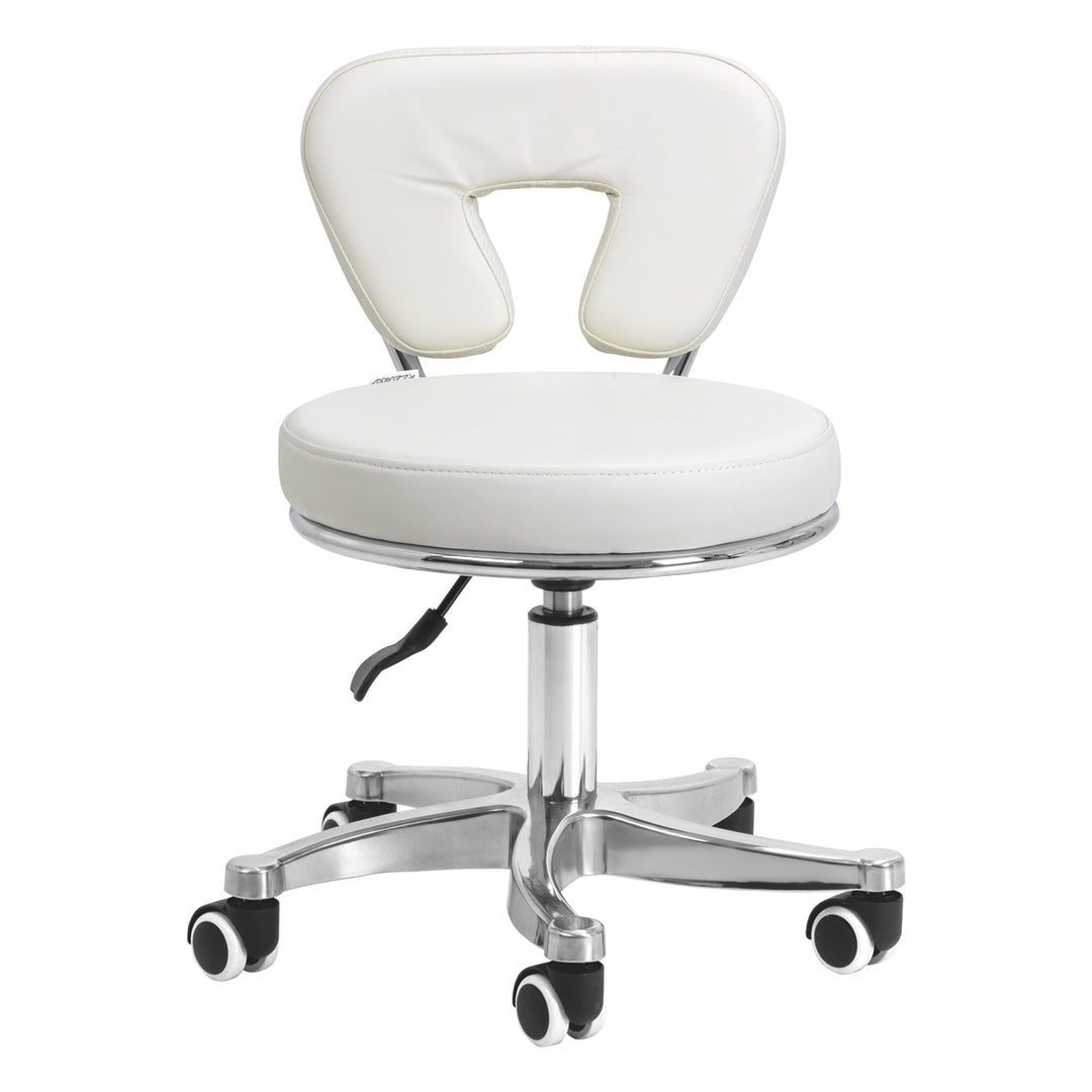 Sgabello con Ruote 9266 Bianco - immagine 2