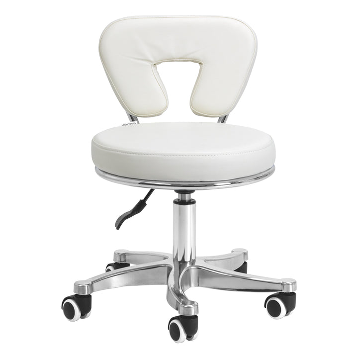 Sgabello con Ruote 9266 Bianco - immagine 2
