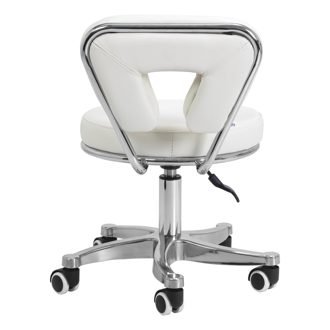 Sgabello con Ruote 9266 Bianco - immagine 3