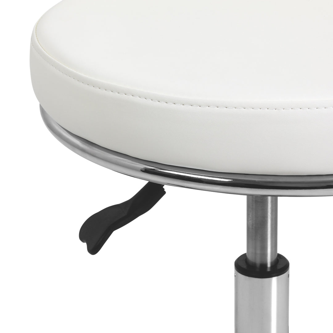 Sgabello con Ruote 9266 Bianco - immagine 6