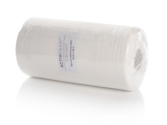Rotoli Carta Lettini Poliestere Bianco 50 m x 30 cm