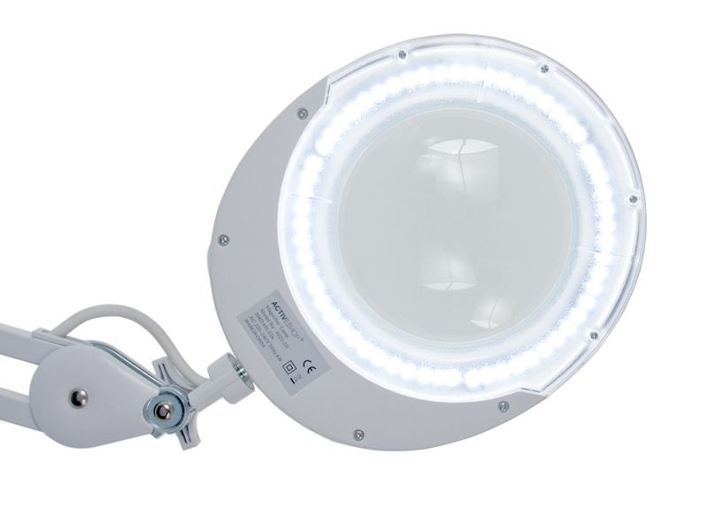 Lampada lente ingrandimento Elegante 6025 60 SMD LED 5D da Tavolo Bianco 5