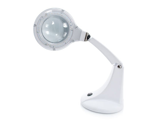 Lampada con Lente LED 30 SMD 5D su Supporto Elegante Mini Bianca