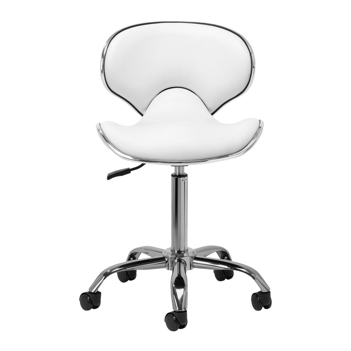 Sgabello Ergonomico con Ruote Gabbiano Q-4599 Bianco - immagine 3