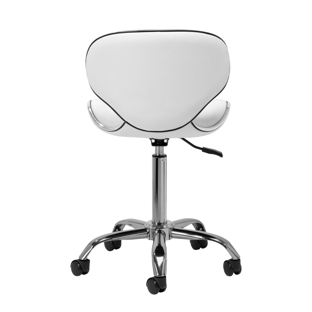 Sgabello Ergonomico con Ruote Gabbiano Q-4599 Bianco - immagine 4