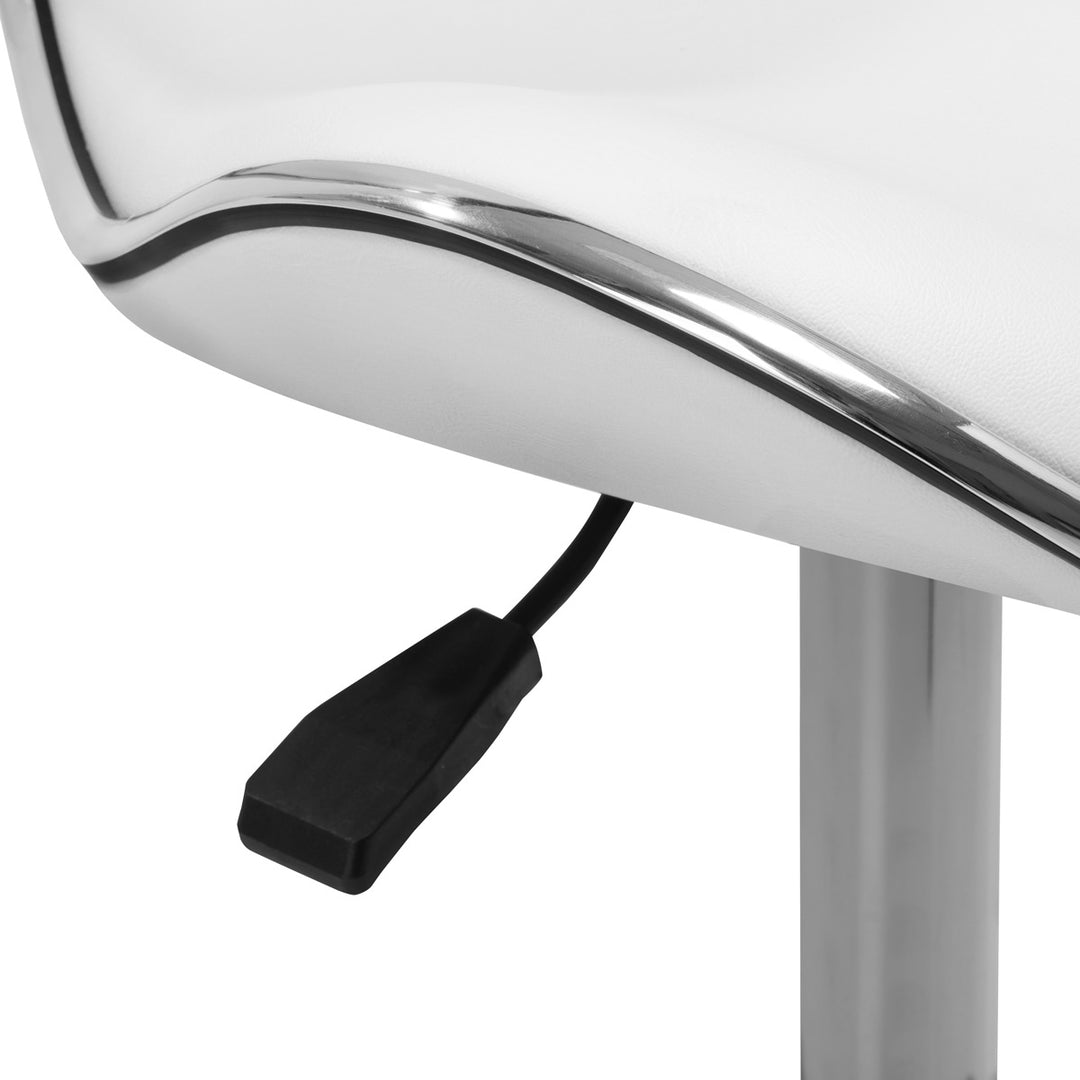 Sgabello Ergonomico con Ruote Gabbiano Q-4599 Bianco - immagine 6