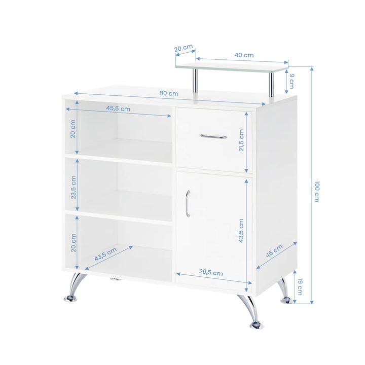 Bancone Reception Gabbiano Q-0833 Bianco - immagine 3
