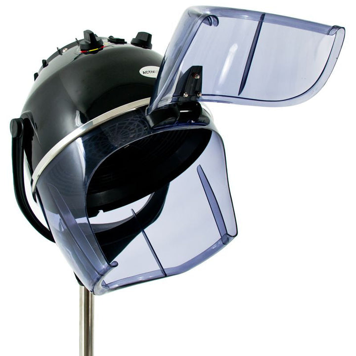 Casco asciugacapelli Gabbiano con stativo LI-202S Velocità doppia Nero 4