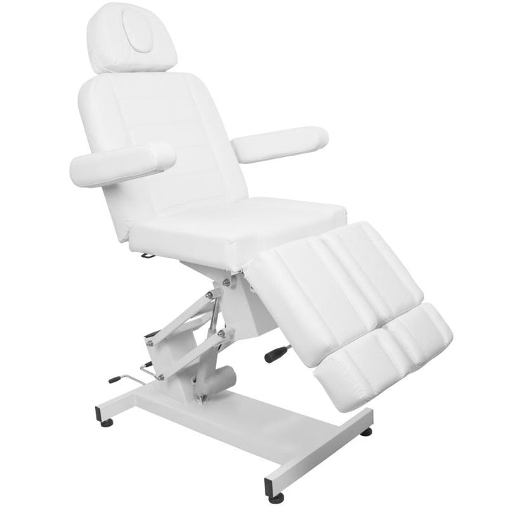 Poltrona Estetica Elettrica Azzurro 706 1 Motore Pedi Bianca - immagine 2