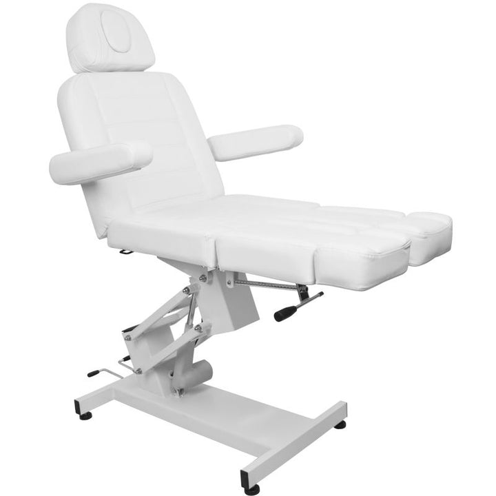 Poltrona Estetica Elettrica Azzurro 706 1 Motore Pedi Bianca - immagine 5