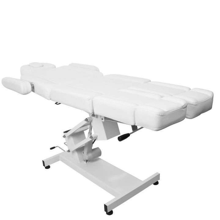 Poltrona Estetica Elettrica Azzurro 706 1 Motore Pedi Bianca - immagine 6