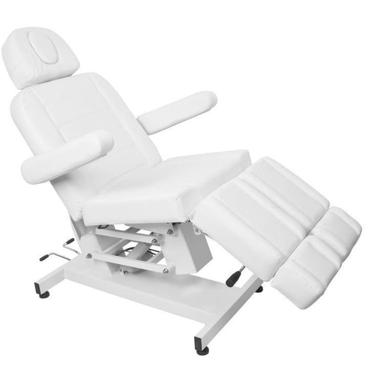 Poltrona Estetica Elettrica Azzurro 706 1 Motore Pedi Bianca - immagine 7