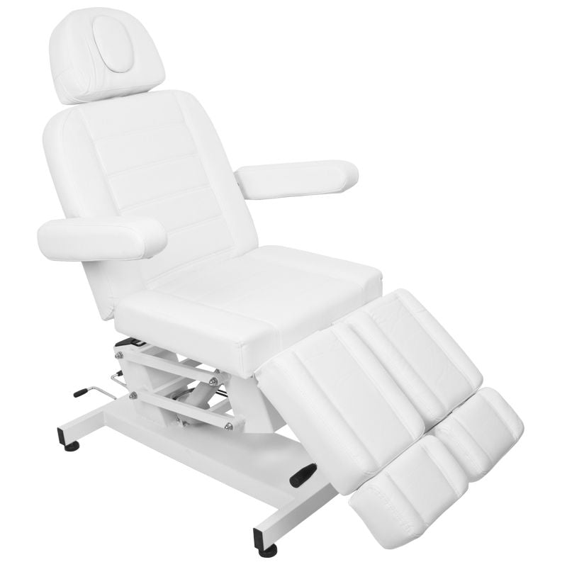 Poltrona Estetica Elettrica Azzurro 706 1 Motore Pedi Bianca - immagine 10