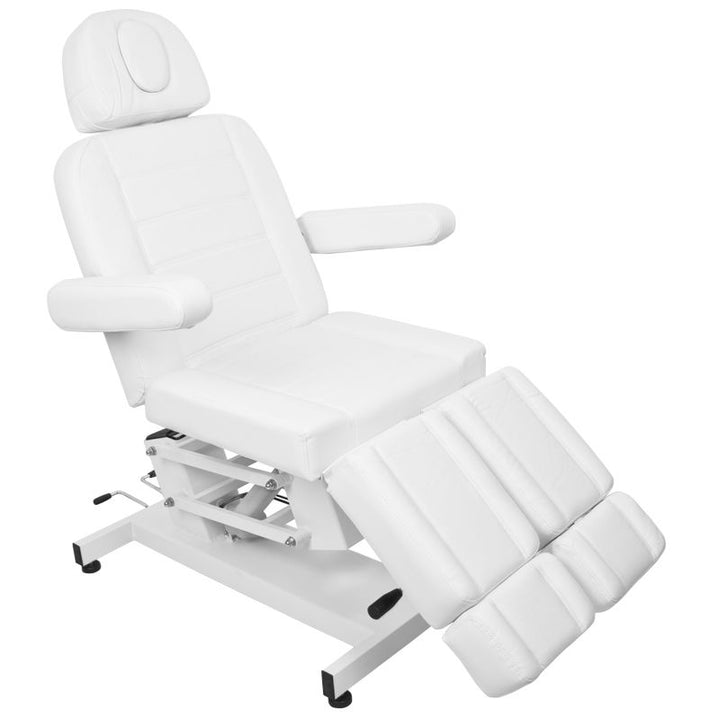 Poltrona Estetica Elettrica Azzurro 706 1 Motore Pedi Bianca - immagine 10