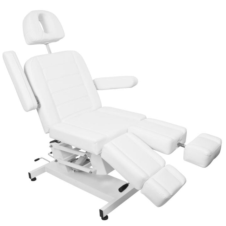Poltrona Estetica Elettrica Azzurro 706 1 Motore Pedi Bianca - immagine 11