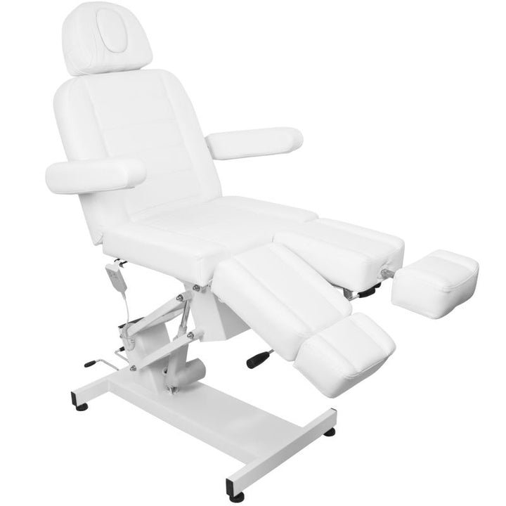 Poltrona Estetica Elettrica Azzurro 706 1 Motore Pedi Bianca - immagine 12