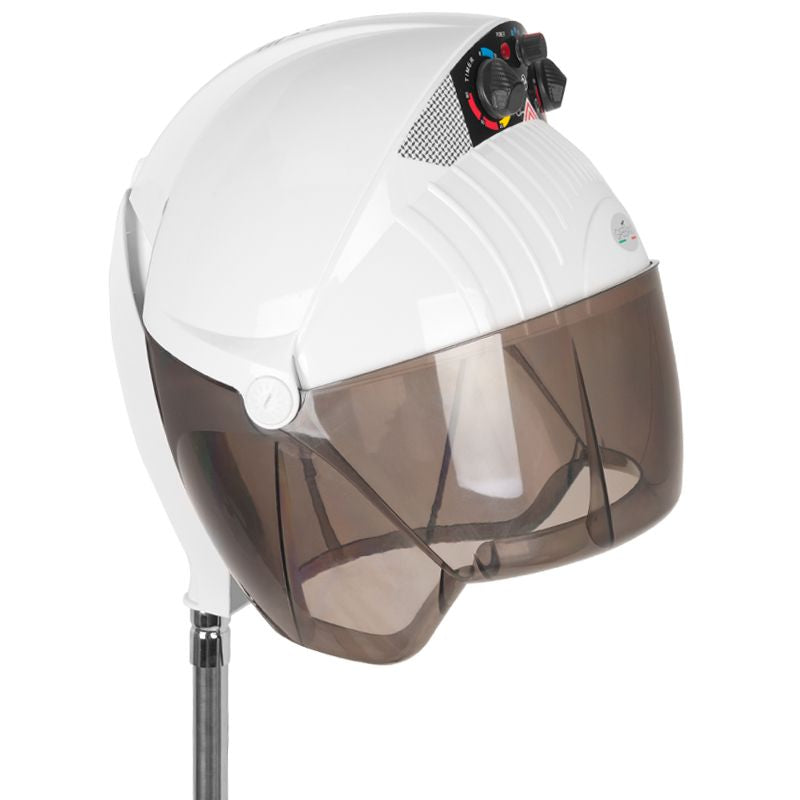 Casco Asciugacapelli su Stativo Gabbiano Centurion LVI-203S Velocità Tripla Ionic Bianco - immagine 4