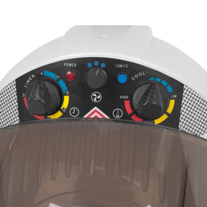 Casco Asciugacapelli su Stativo Gabbiano Centurion LVI-203S Velocità Tripla Ionic Bianco - immagine 7