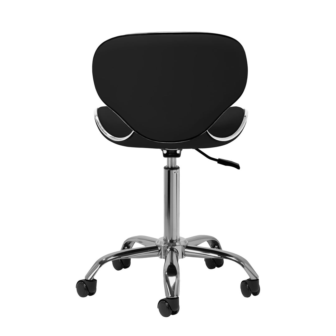 Sgabello Ergonomico con Ruote Gabbiano Q-4599 Nero - immagine 4