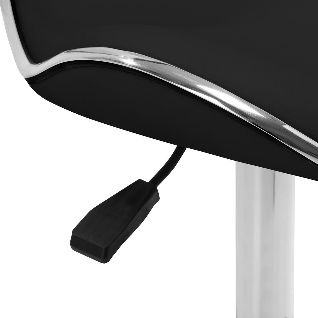 Sgabello Ergonomico con Ruote Gabbiano Q-4599 Nero - immagine 6