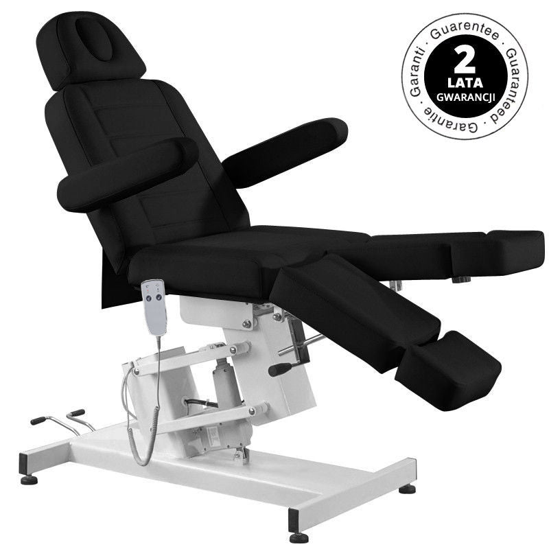 Poltrona Estetica Elettrica Azzurro 706 1 Motore Pedi Nera - immagine 3