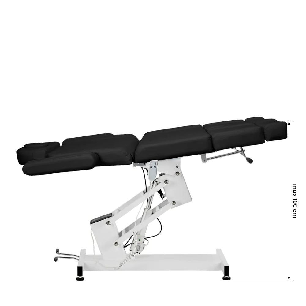 Poltrona Estetica Elettrica Azzurro 706 1 Motore Pedi Nera - immagine 5