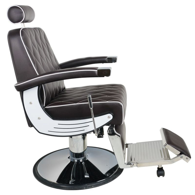 Poltrona Barbiere Gabbiano Imperial Marrone - immagine 3