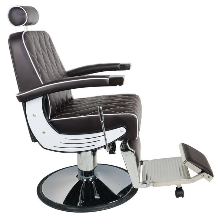Poltrona Barbiere Gabbiano Imperial Marrone - immagine 3