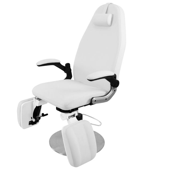 Poltrona estetista idraulica Azzurro 713A Bianco - immagine 2