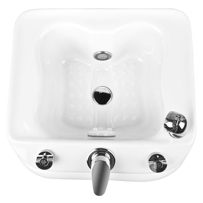 Pediluvio con Idromassaggio Azzurro A023 Bianco - immagine 5