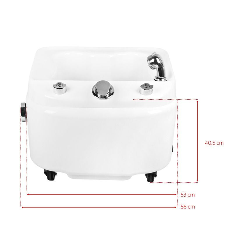 Pediluvio con Idromassaggio Azzurro A023 Bianco - immagine 8