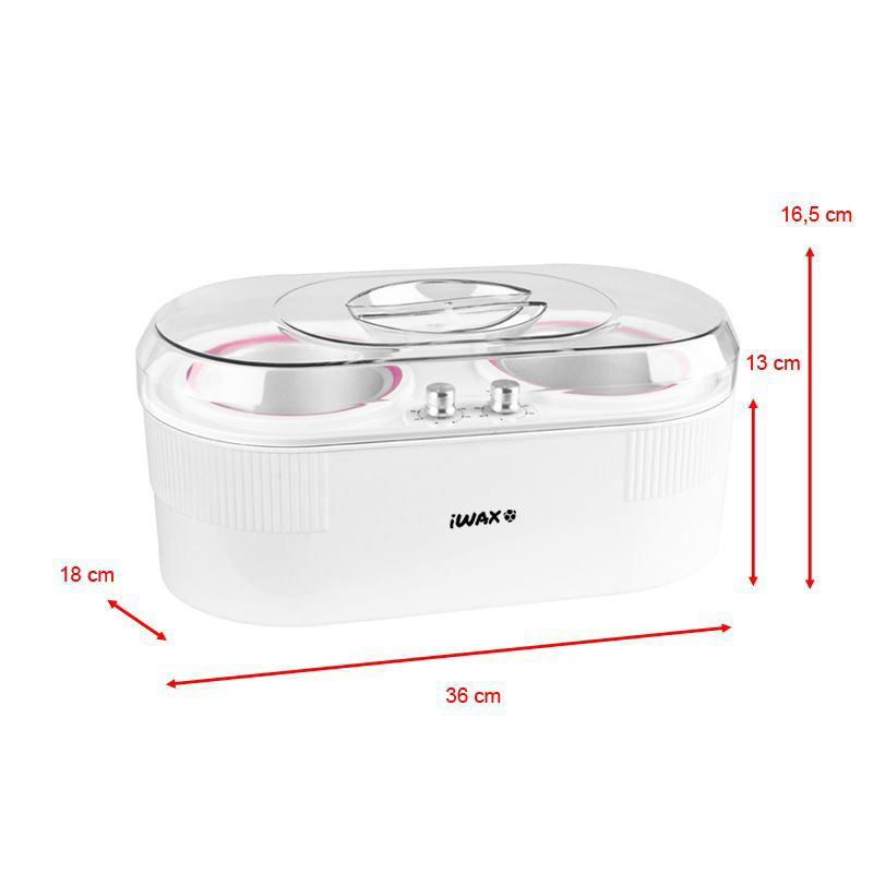 Scaldacera Pentola iWax 2in1 400ml + 800ml 400W Bianco - immagine 4