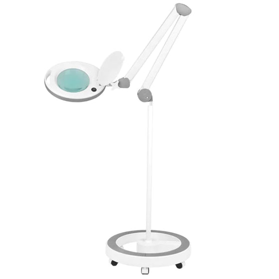 Lampada con Lente LED 60 SMD 5D su Stativo Elegante 6014 Bianca
