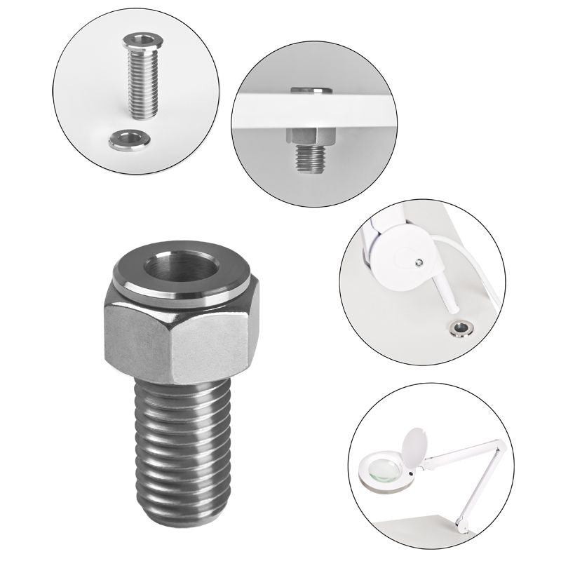 Supporto per Lampada con Lente Acciaio inox