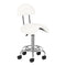 Sgabello Ergonomico con Ruote e Schienale 6001 Bianco
