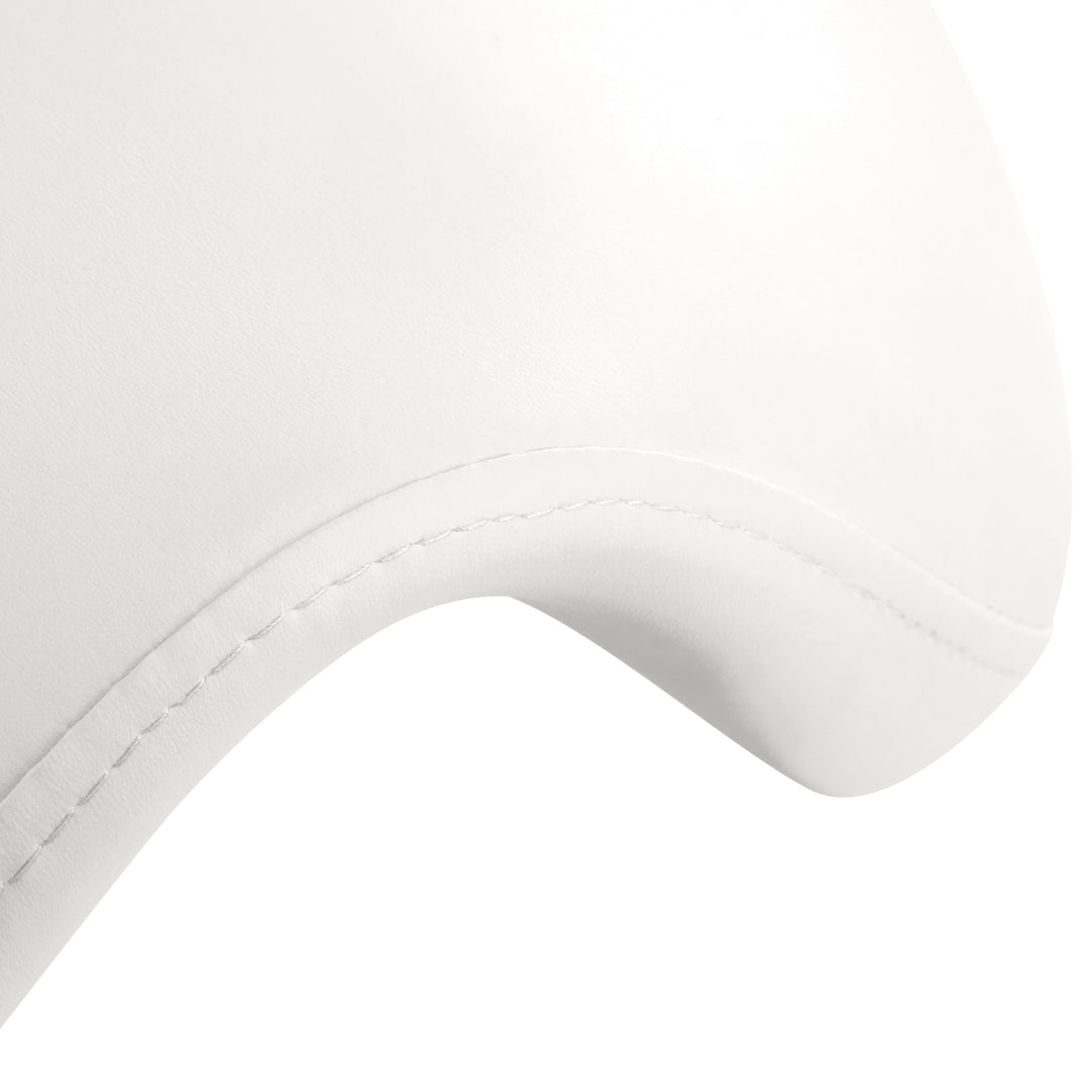 Sgabello Ergonomico con Ruote e Schienale 6001 Bianco - immagine 7