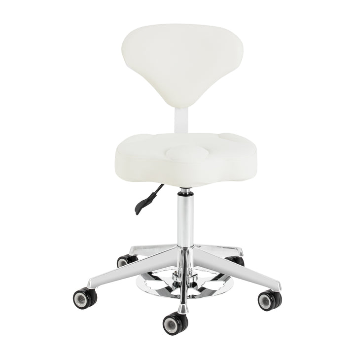 Sgabello con Ruote Azzurro 156F Bump-Up Bianco - immagine 2