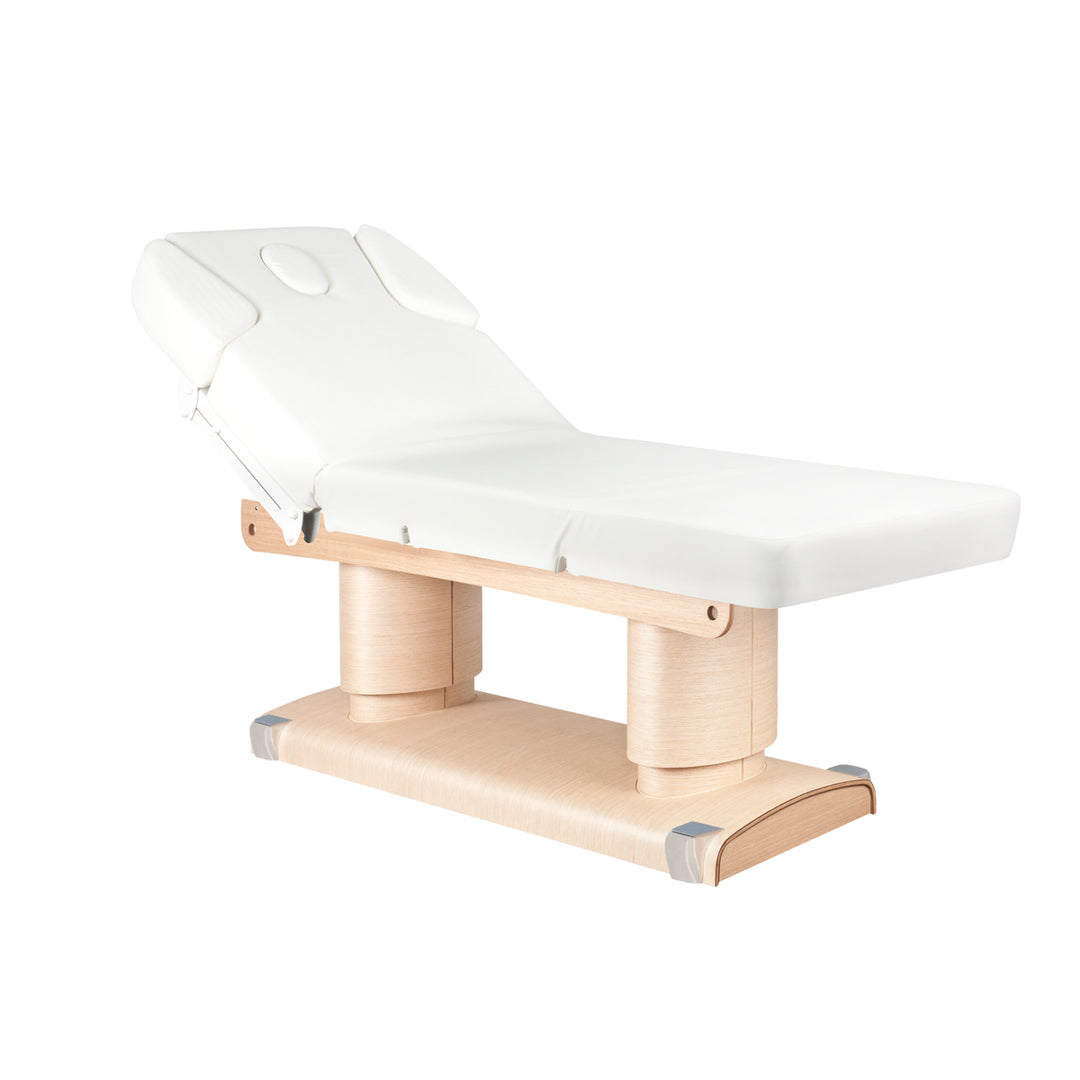 Lettino da massaggio elettrico Azzurro 838 Bianco Riscaldato