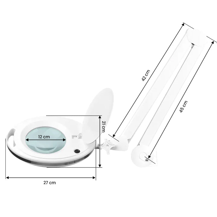 Lampada con Lente LED 60 SMD 5D a Morsetto Elegante 6027 Bianca - immagine 4