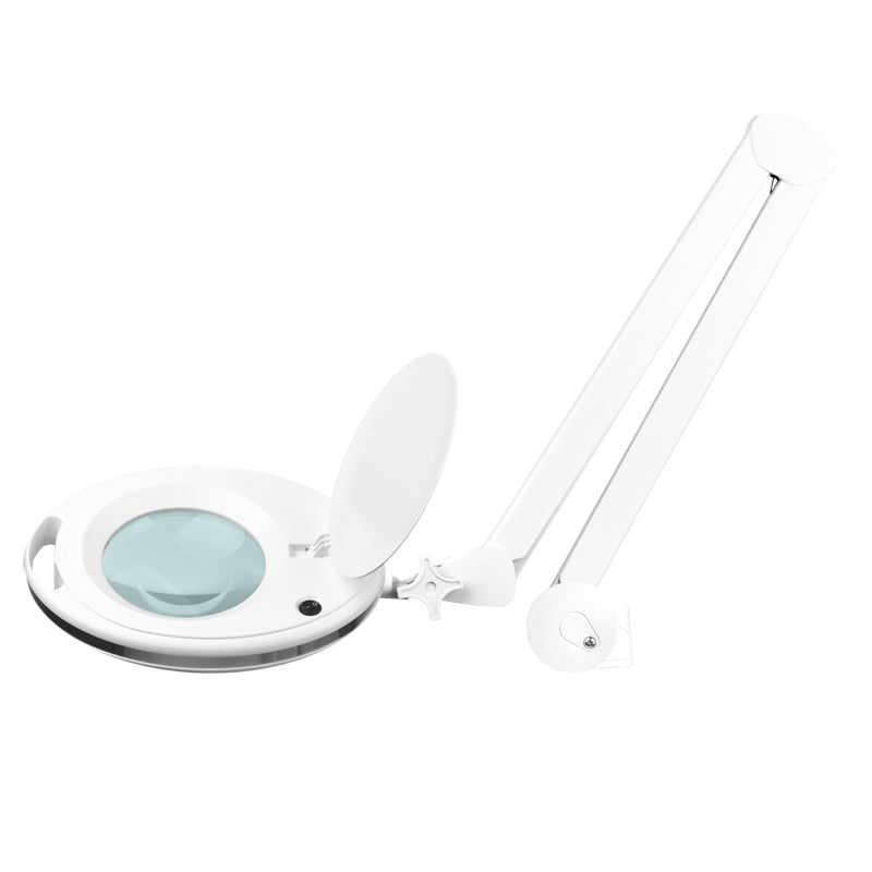 Lampada lente ingrandimento Elegante 6027 60 SMD LED 5D con Stativo Bianco 2