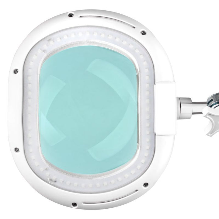 Lampada con Lente LED 60 SMD 5D su Stativo con Intensità Regolabile Elegante 6028 Bianca - immagine 4