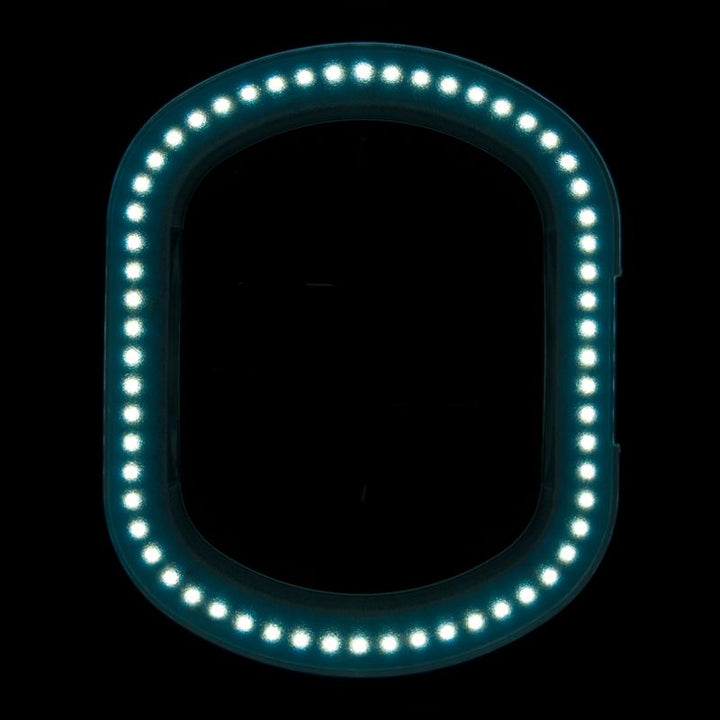 Lampada con Lente LED 60 SMD 5D su Stativo con Intensità Regolabile Elegante 6028 Bianca - immagine 5